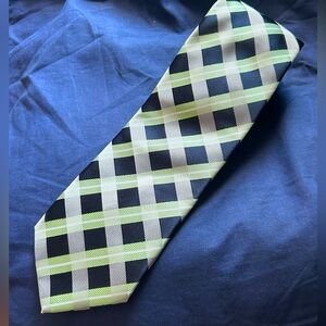 🇺🇸Giorgio Brutini pale green checkered necktie